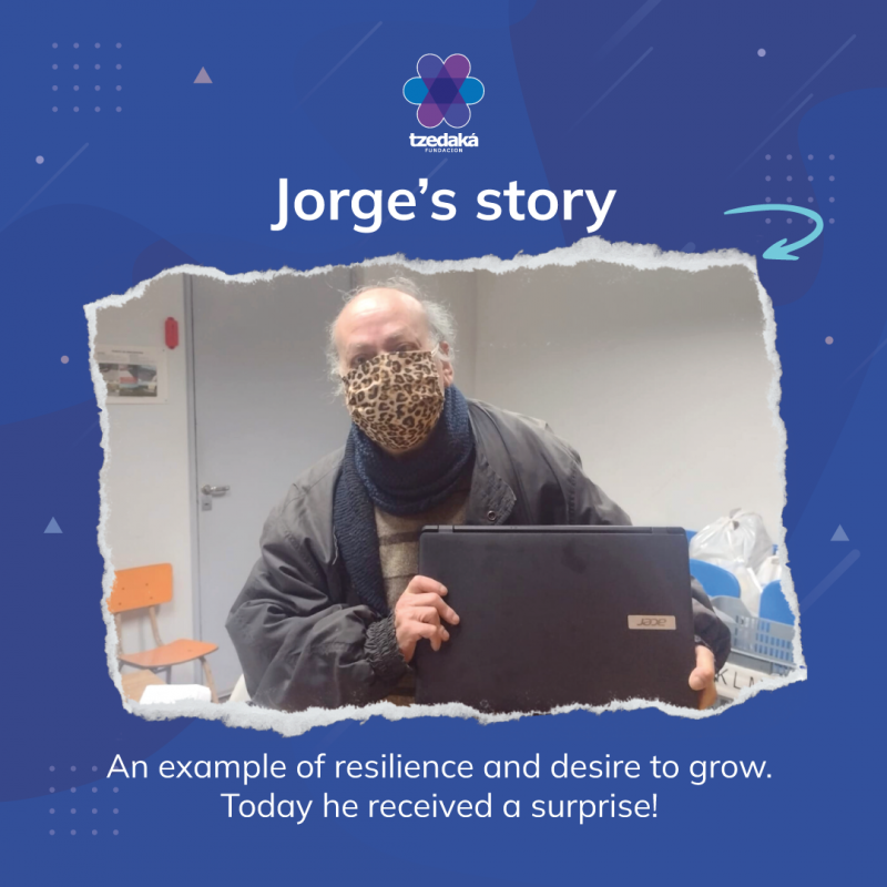 Jorge recibió una computadora